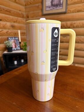 PINK LEMONADE HydroJug 40oz Traveler Straw Tumbler • LIMITED EDITION